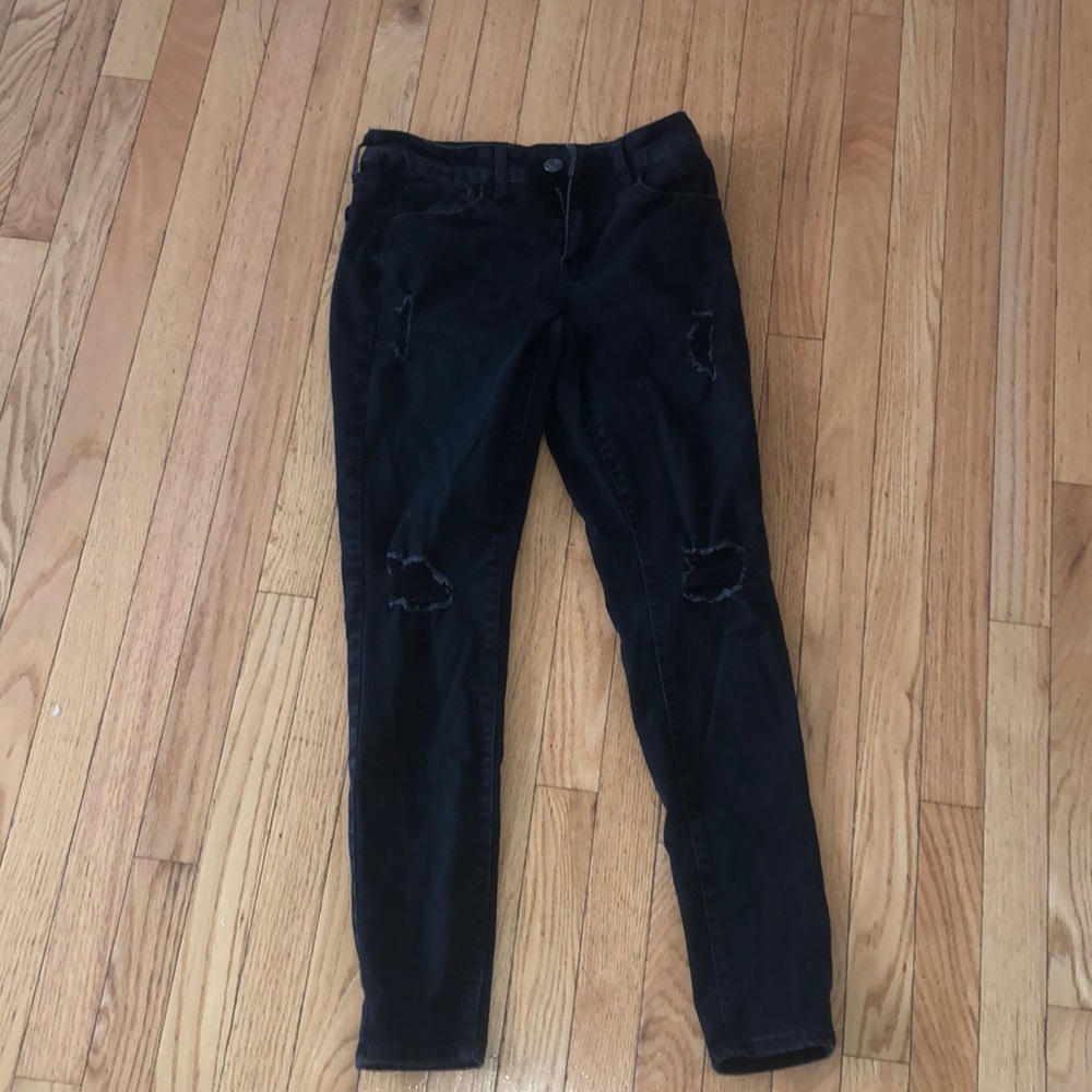 Skinny Ripped Black Jeans